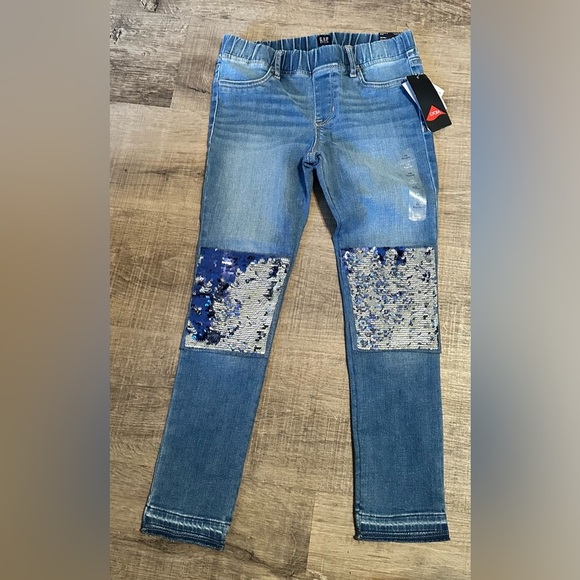 GAP SIZE 10 regular high stretch jegging ankle elastic waist sequence. - Picture 1 of 2
